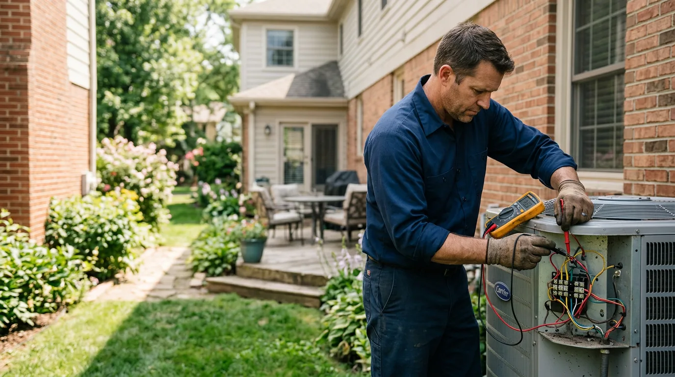 HVAC technician working near Rosine, KY